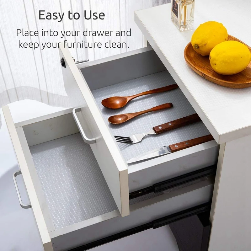 Полка на подкладке с нескользящей (прозрачной 5 рулонов 45х150 см) EVA Шкаф ящика Pad