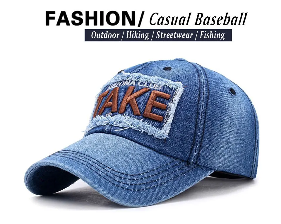 Мужская бейсбольная Кепка RITOPER, Кепка Snapback, ВИНТАЖНАЯ ДЖИНСОВАЯ бейсболка, Женская Детская кепка Czapka Casquette с надписью, вареная Кепка Gorras