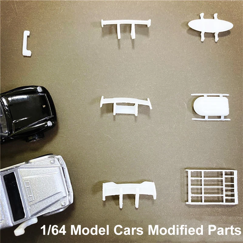 

Модифицированные мини-аксессуары 1:64 1/64 спойлер/багажник на крышу/Снеговик/багажник из полимерного материала для фотоэлементов автомобиль...