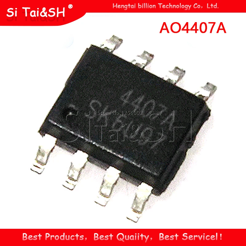 10 шт./лот AO4407A 4407A MOSFET (транзистор с полупроводниковым полевым эффектом из оксида