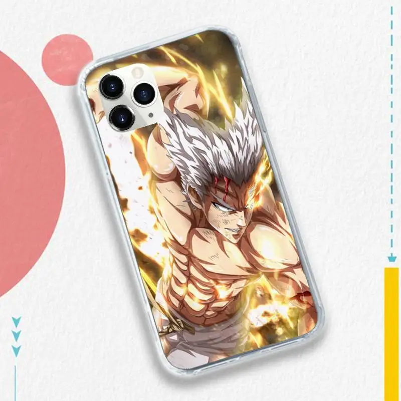 

One Punch Man japanese anime manga Phone Case for iPhone 11 12 mini pro XS MAX 8 7 6 6S Plus X 5S SE 2020 XR luxury coque funda