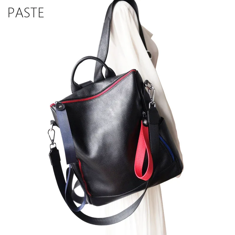 Корейский большой туристический рюкзак большая вместительность натуральная