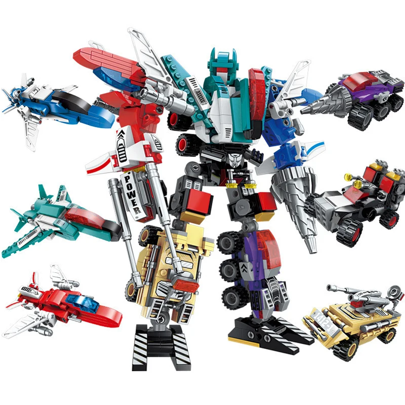 

Robot Car 2in1 Bricks City Building Blocks Sets Creator Educational Technical DIY MOC Toy For Children