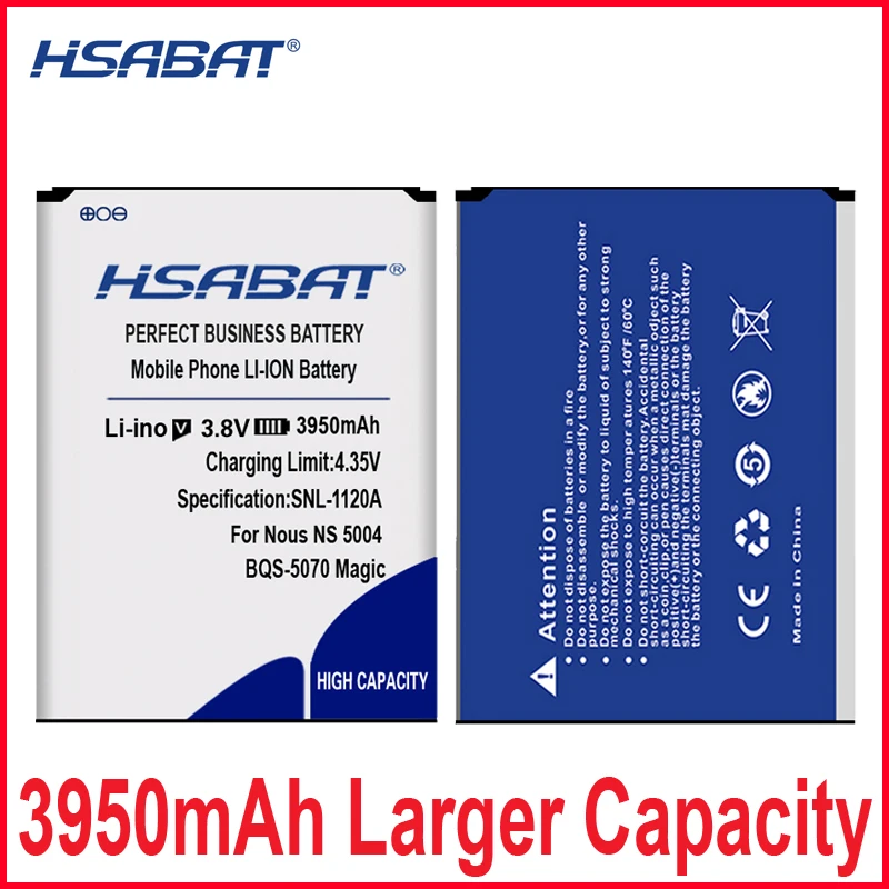 HSABAT 0 цикл 3950 мАч аккумулятор для BQ BQS-5070 BQS 5070 BQS5070 Magic Nous NS 5004 высококачественный