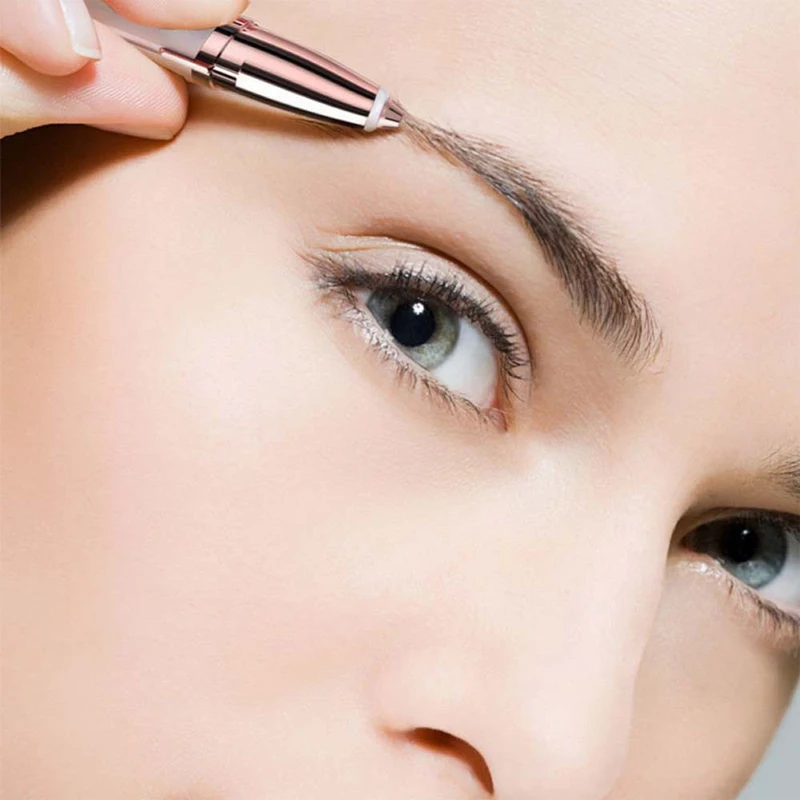 

New Design Electric Eyebrow Trimmer Makeup Painless Eye Brow Epilator Mini Shaver Razors Portable Facial Hair Remover for Women