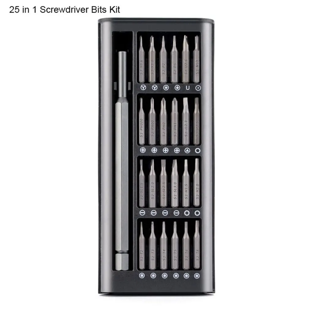 

Screwdriver Kit 24 Precision Magnetic Bits DIY Dismountable Screw Driver Set Mini Tool Case For Smart Home PC Phone Repair