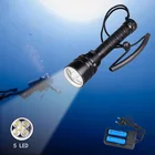 Профессиональный Мощный светодиодный фонарь для дайвинга 10 Вт, Cree T6 L2, 5 светодиодов, водонепроницаемый фонарик для дайвинга IP68, для подводной съемки на глубине 50 м