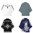 токийские мстители Топ с рисунком аниме Дракен Токийский Мстители Токио мандзи банды Топ Лето ханагаки такимичи Кен рягуджи хаори кимоно футболка с коротким рукавом Кардиган