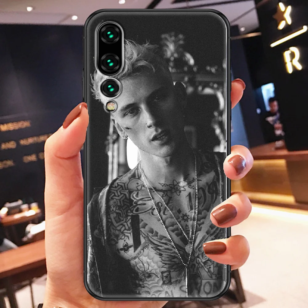 MGK автомат kelly Rapper чехол для телефона Huawei P Mate P10 P20 P30 P40 10 20 Smart Z Pro Lite 2019 черный
