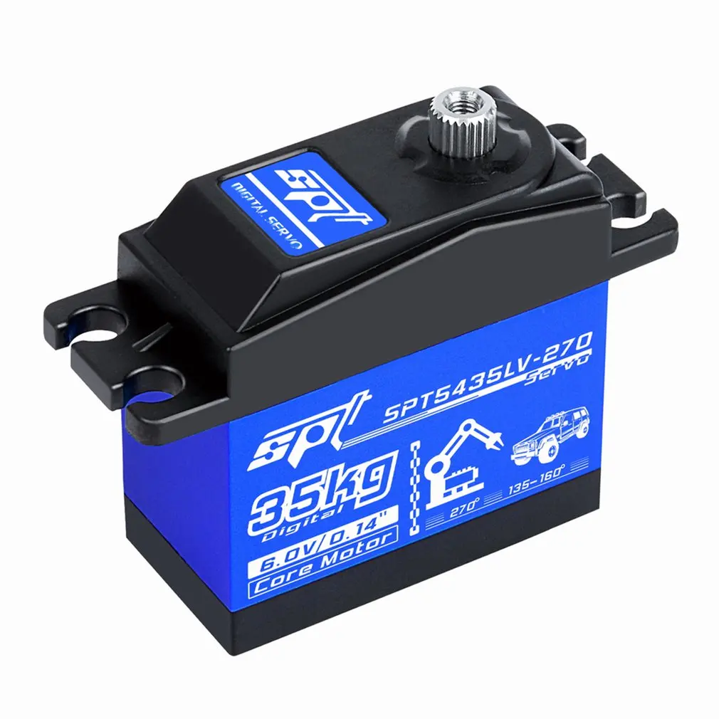 

SPT5435LV Durable Large Torque Metal Gear Digital Servo For RC Robot Arm RC Car Crawler Boat Vehicles