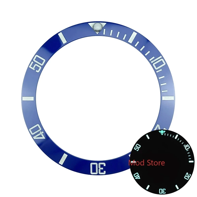 

NEW Fashion HQ 38mm Ceramic Bezel Insert Set For Sub Style Automatic Diver Watch With Super Blue Luminous
