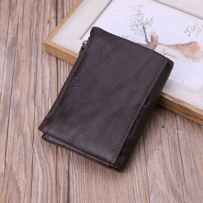

Men Women Leather Short Wallet Pocket Coin ID Credit Card Money Holder Clutch Purse