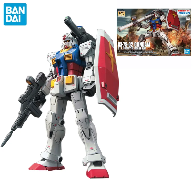 

Original Bandai Gundam Anime Figure HG GTO 026 1/144 RX-78-2 GUNDAM Assembly Model Anime Action Figures Toys for Children