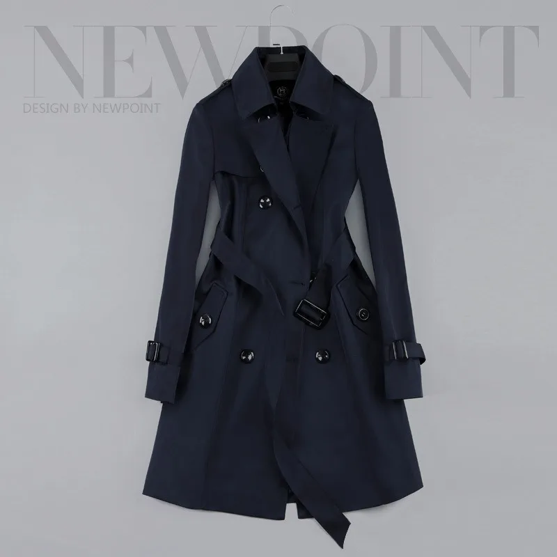 Женская ветровка в новом стиле Весенняя женское длинное пальто Корейском