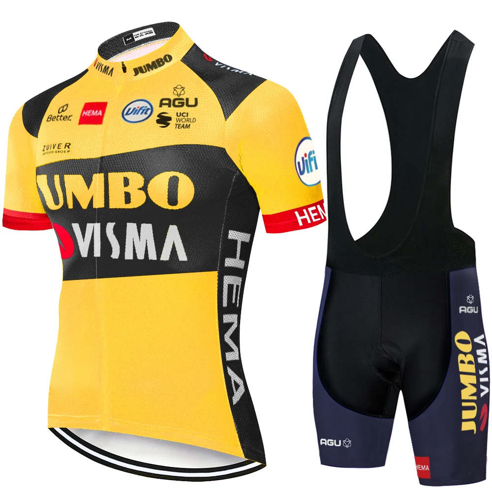 Новинка 2021 Джерси JUMBO VISMA для велоспорта летняя одежда чемпиона на горном