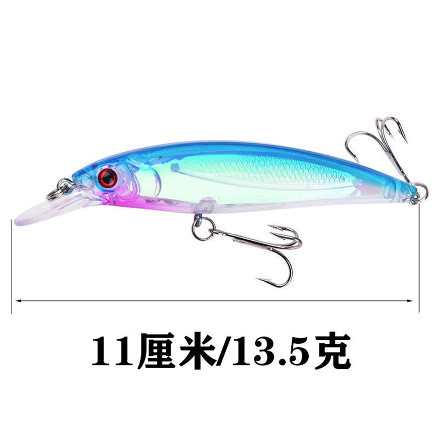 Рыболовные Приманки 11 см 13 г 3D Глаза Пластиковые Жесткие Crankbait Воблеры С Крючками