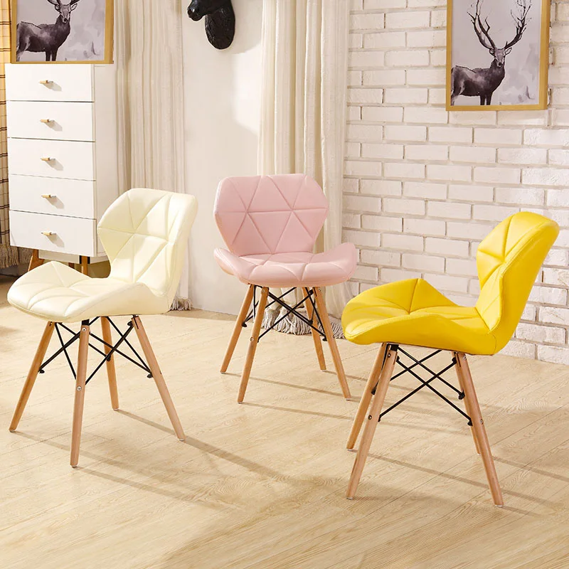 Стул Eames, современный простой стол, стул для семьи, для столовой, задний стул, компьютерный стул, стул, стул из твердой древесины, скандинавский обеденный стул