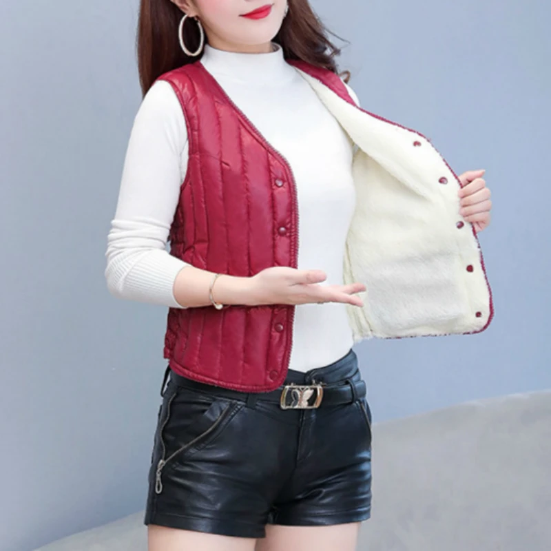 Осенне зимняя женская тонкая парка жилет пальто новые теплые хлопковые жилеты