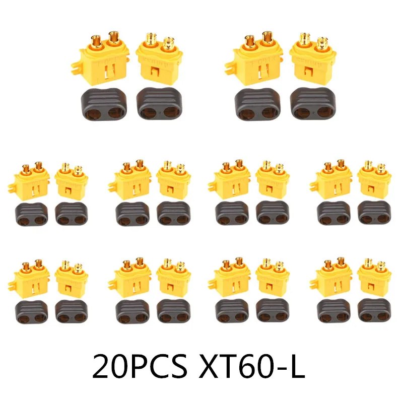 10/20 шт. XT60 черный/голубой/XT60+/XT30UPB/XT60-E/XT60-L штекерно-разъемы Вилки провод с силикатной гелевой обмоткой для Батарея Quadcopter Drone