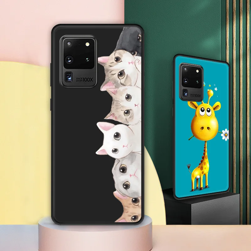 Задняя крышка для Samsung S5 S6 S7 Edge S8 S9 S10 S20 Plus Lite Ultra S10E милый чехол телефона Note 8 9 10 Pro J3 |