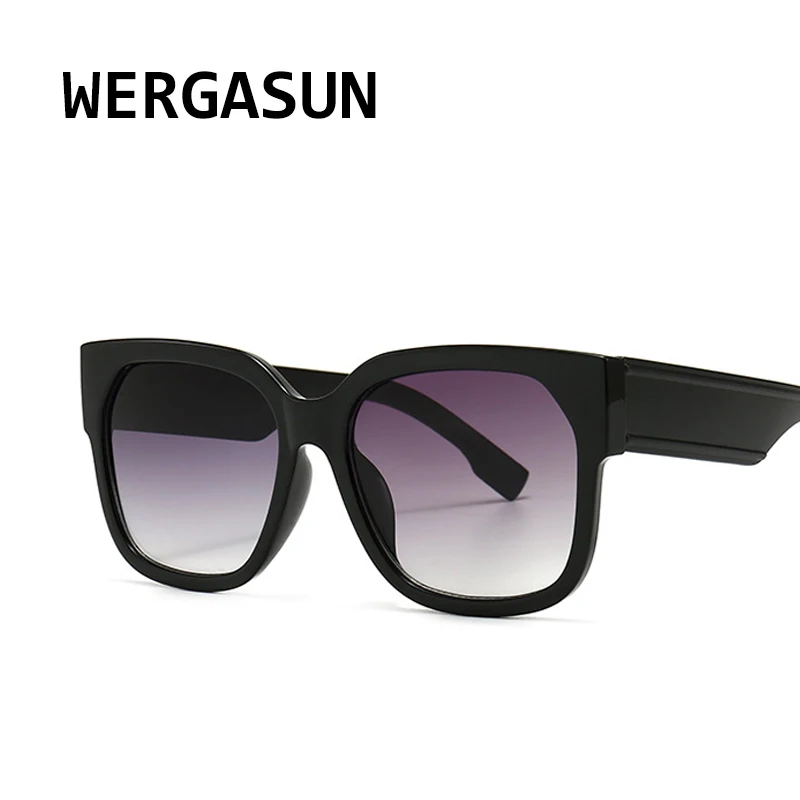Солнцезащитные очки WERGASUN женские большого размера квадратные стильные