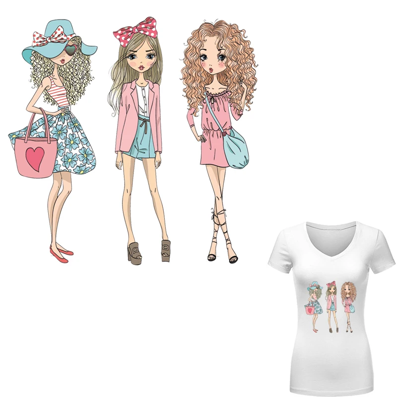 Модные женские термоклейкие наклейки для одежды аксессуары сделай сам значки