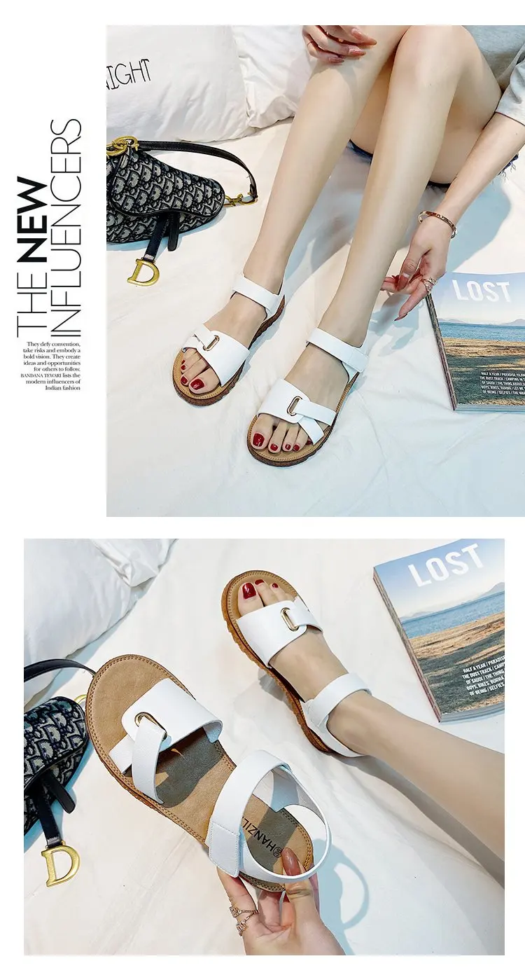 

Ladies Sandals 2021 Summer Fashion Casual Comfortable Ladies Thick Beach Sandals Comfortable Sandals Normal Size
