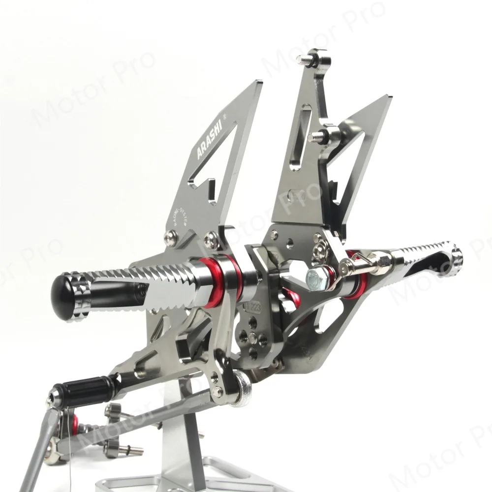 Регулируемые подножки для Honda CBR600RR 2007 2008 аксессуары для мотоциклов педали для ног Peg Rearsets CBR 600 RR CBR600 600RR