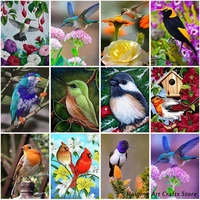 5d diy diamond painting outdoor scenery embroidery full round square drill cross stitch kits birds mosaic pictures home decor