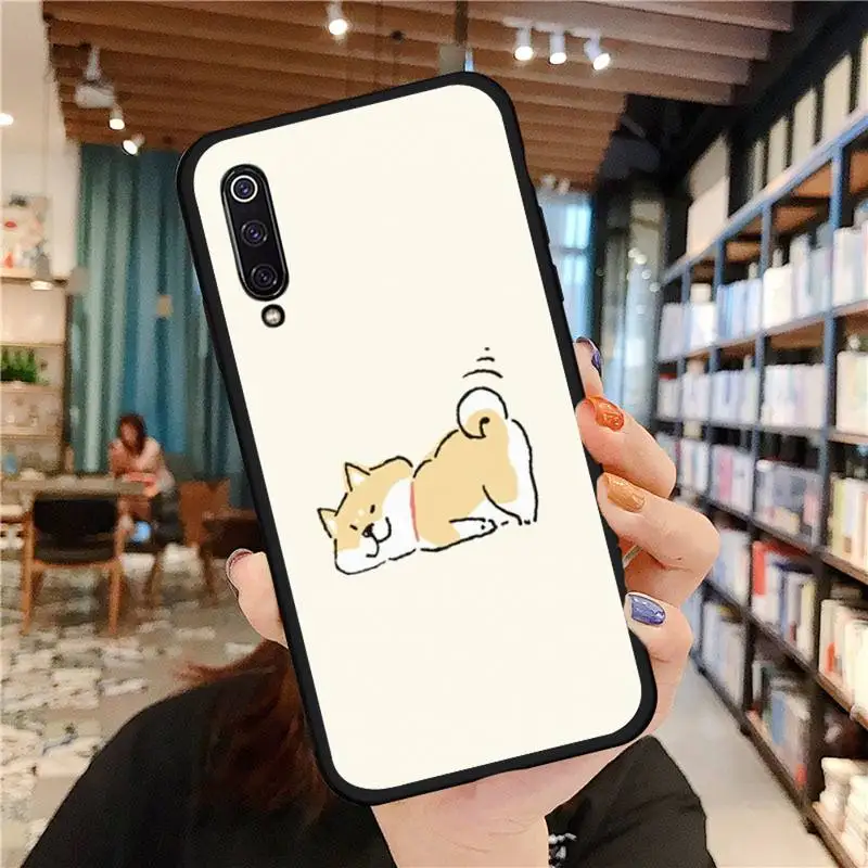 

Dog Shiba Inu color Phone Case black For Xiaomi Redmi mi note 7 8t 9 9t 9s 8 10 10t 11 pro lite K20 max 3