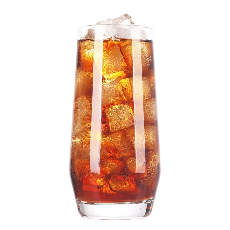 Прозрачная стеклянная чашка мусс большая для живота йогурт молоко сок завтрак