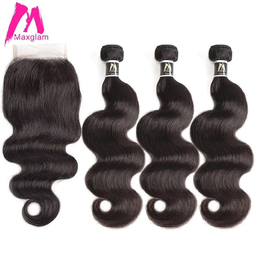 Пучки натуральных волос с закрытыми волосами Волнистые Короткие волосы remy для