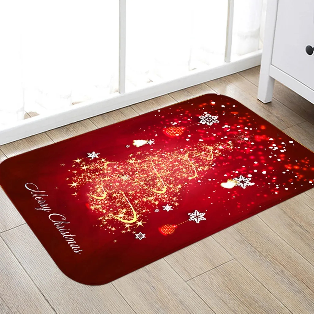 Нескользящий напольный коврик 40X60 см Рождественская серия для кухни и ванной