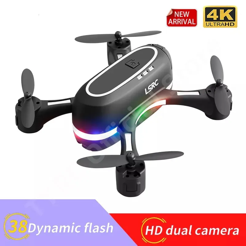 

Новинка Радужный мини-Дрон 480p 720P HD Двойная камера Wi-Fi FPV высокое удержание одной кнопкой возврат вспышки светодиодный Квадрокоптер Радиоуправляемый детский Дрон подарки