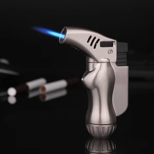 Torch Turbine Windproof Gas Butane 1300 C Cigar Lighter Portable Spray Gun Metal Jet Lighter Smoking Accessories