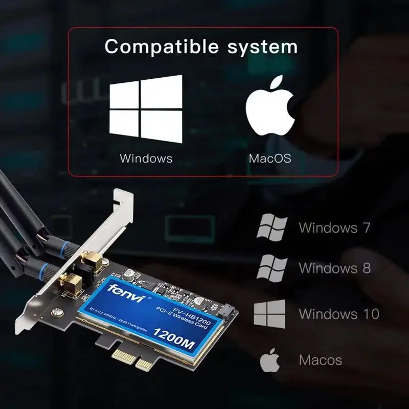 Настольный двухдиапазонный 802.11ac BCM94360CS2 беспроводной-AC WiFi Bluetooth 4 0 PCI-E адаптер для