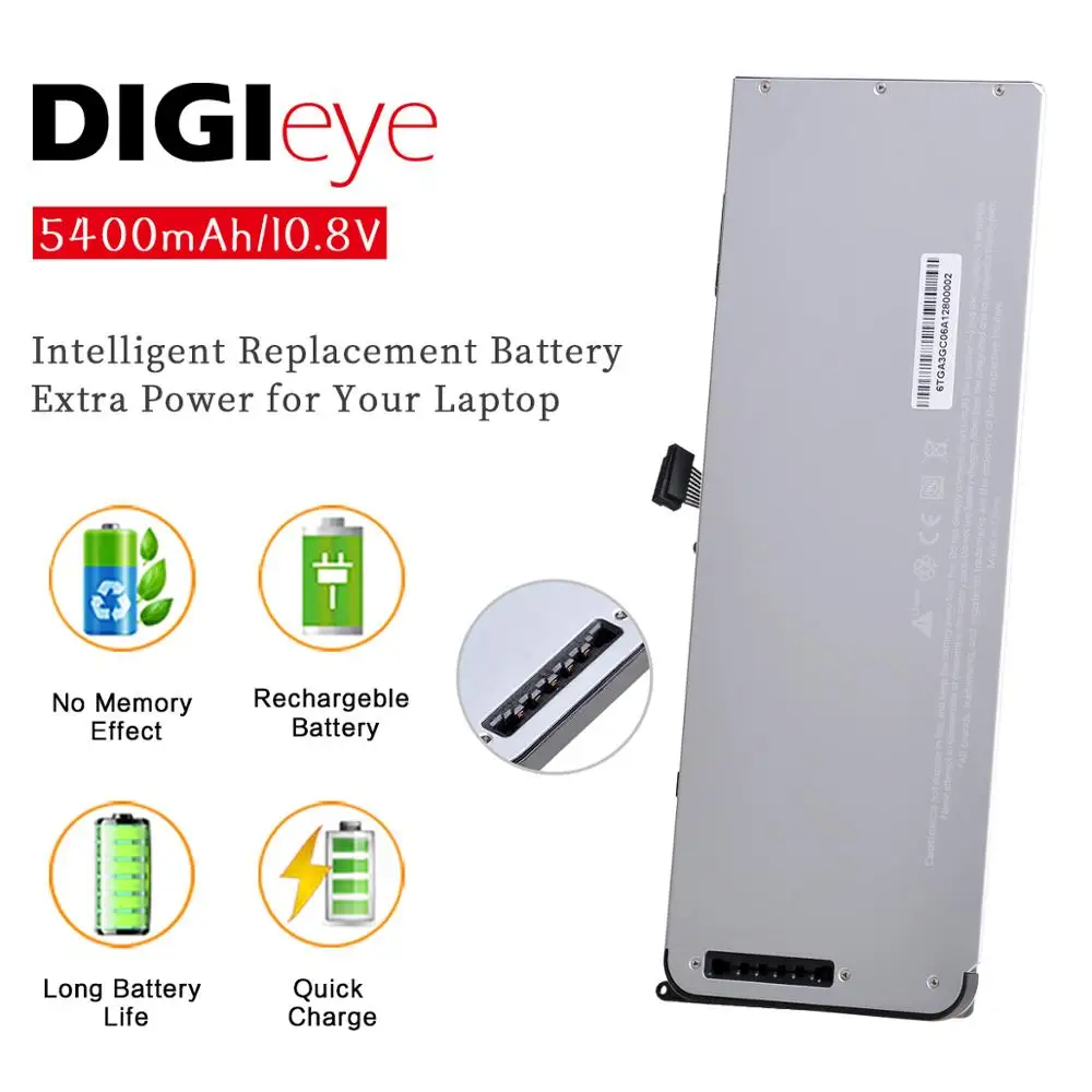 10,8 V 5400mAh A1280 Аккумулятор для ноутбука Apple MacBook 13 
