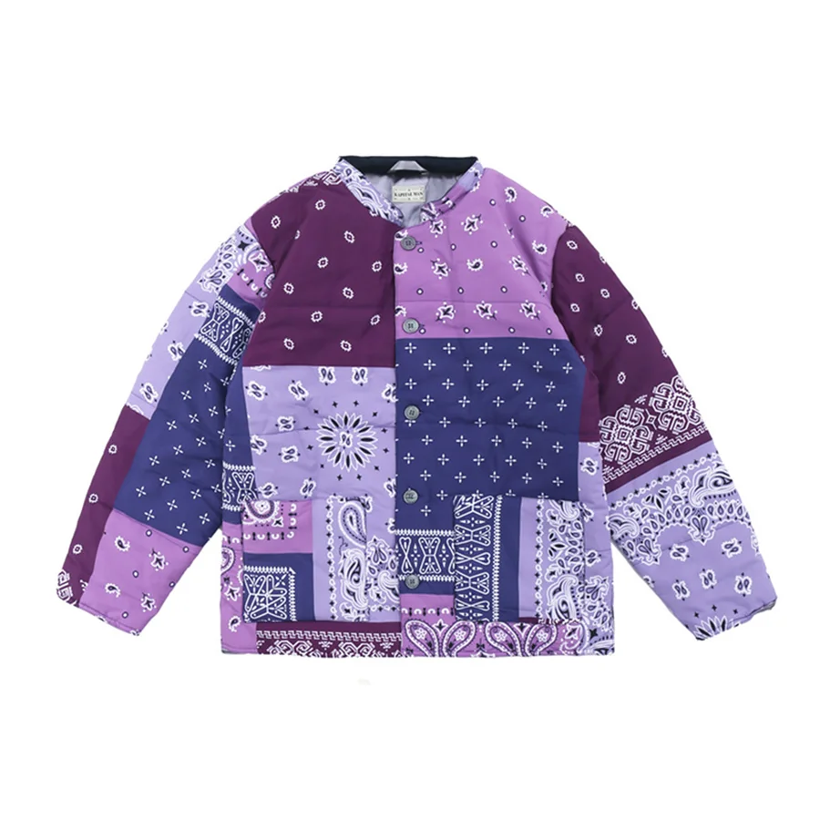 

Теплая пуховая куртка KAPITA с цветочным принтом кешью, парки для мужчин и женщин, пальто для хлеба, мужская одежда