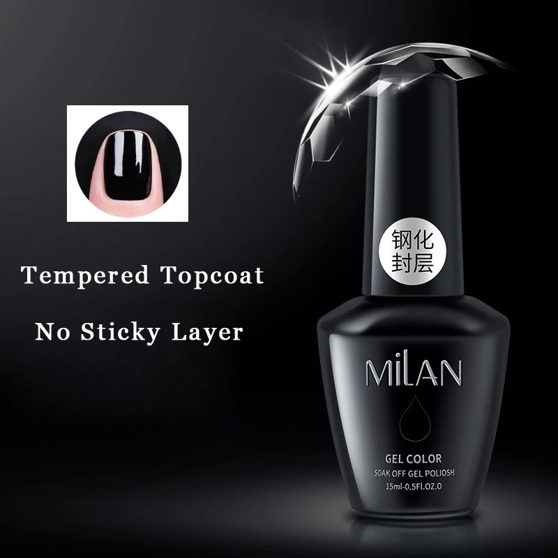 Закаленное покрытие без протирания верхнее гелевое Матовый верхний гель для