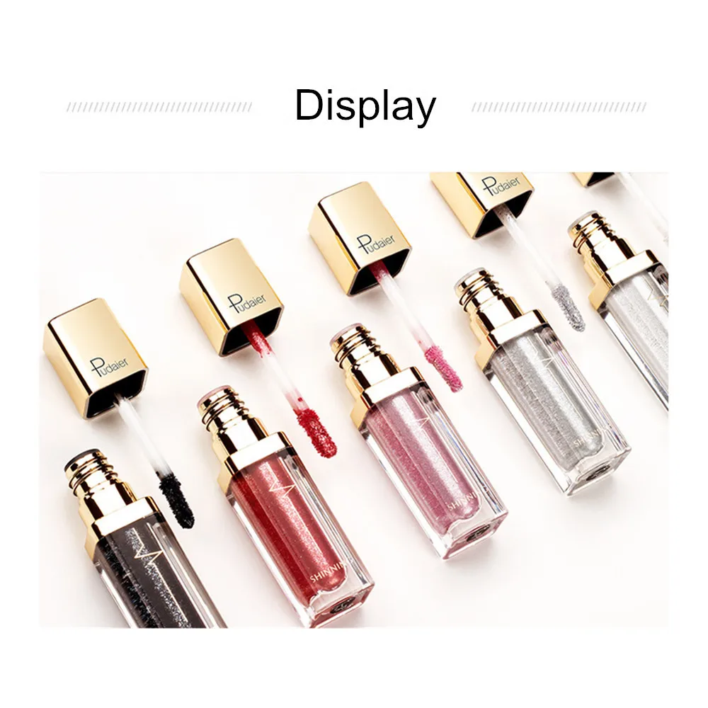 Красочные жидкие тени для век Pudaier водостойкие блестящие пигменты женская