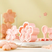 diy sakura flower cake decorating tools cherry blossom baking biscuits and cookies mold cutter fondant dessert cake mould