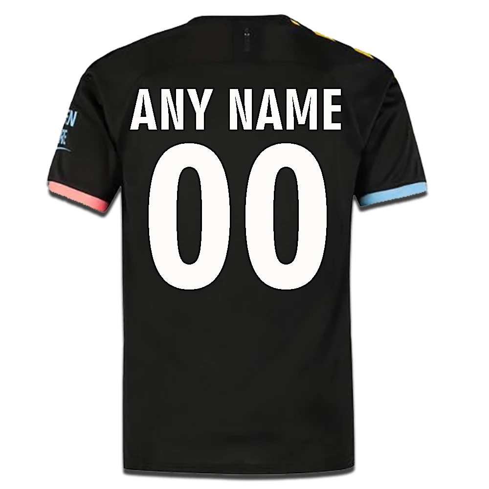 M-city away Custom Мужские модные футболки, S-2XL, круглый вырез, Манчестерский город, топы для взрослых, детские футбольные футболки - Цвет: M-city away Custom