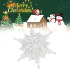 Новогодняя 3D подвеска в виде снежинки, новогоднее и Рождественское украшение, Рождественская Снежинка, Искусственная елка, сделай сам, F3M3