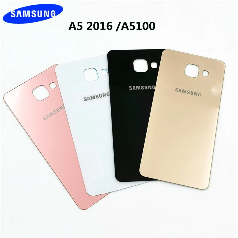 3D стекло samsung galaxy A5 2016 a5100 задняя крышка offical battery запасной чехол Защитный корпус