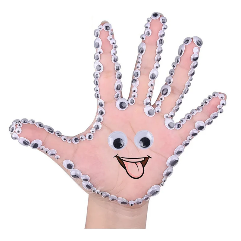 

1300 Pieces Self Adhesive Wiggle Googly Eyes (Assorted Sizes)