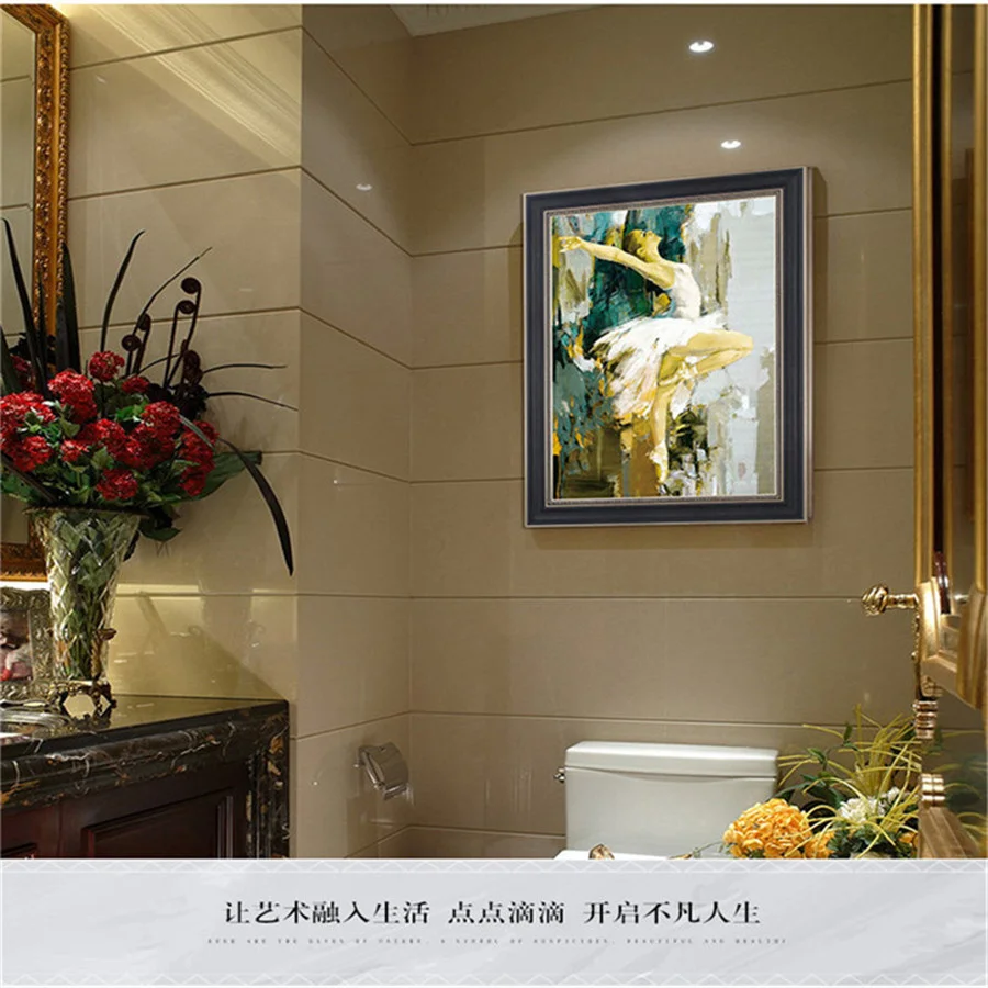 

artist manual DIY Oil Painting By Numbers Ballet Dancer Picture By Numbers On Canvas Frameless Digital paint Figure Home Decor