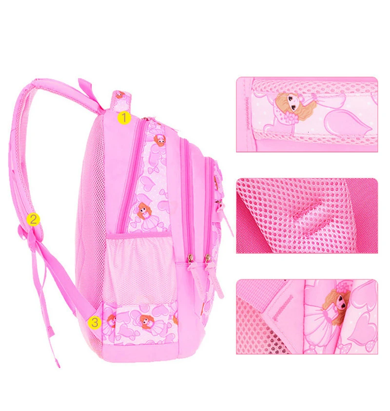 Teenage Nylon School Bags for 2023 Girls Waterproof Women School Backpack Fashion Student Book Bag Children Backpacks