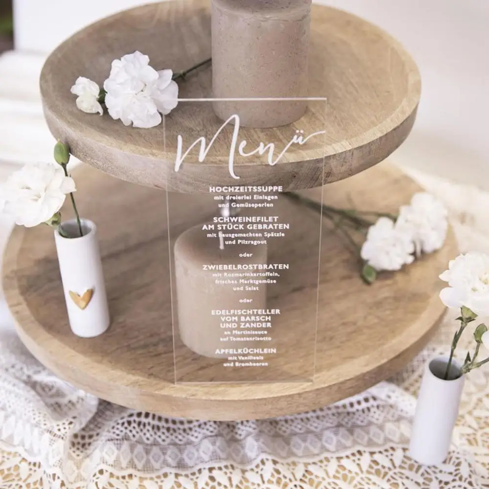 Акриловое Стекло меню Винтаж|Открытки и приглашения| |