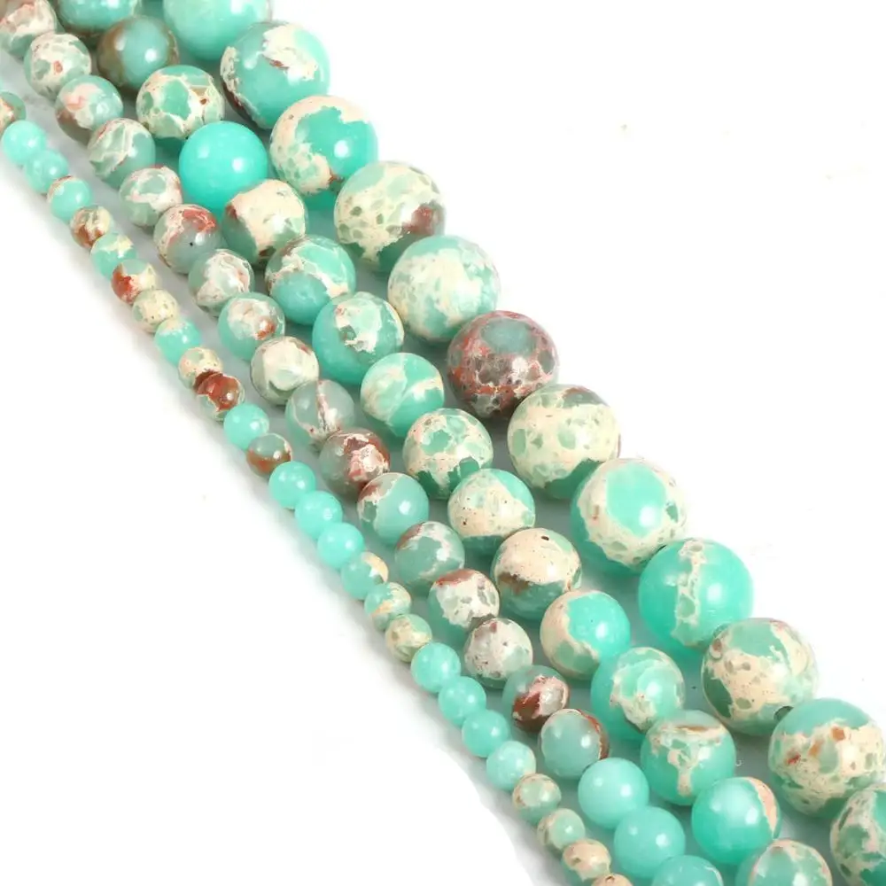 

Natural Green Stripe Agates Round Loose Beads 4 6 8 10 12 MM Pick Size for Jewelry Making 15" Strand