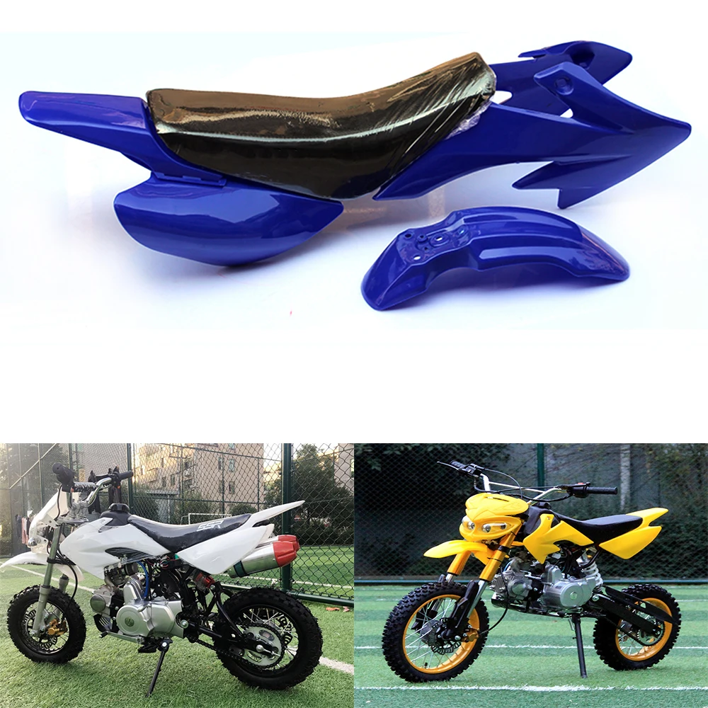 

7pcs 8 Color 50cc 110cc 125cc 140cc Plastic 4-Stroke CRF50 Pit Bike Set Mudguard Seat Motorcycle Accessories Parts